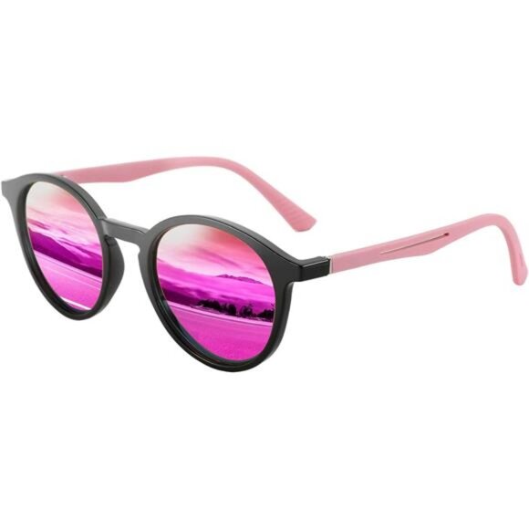 Polarized Round Sunglasses Trendy: Cute Shades for Men Women UV400